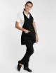 Latzschürze Biella V-Neck Classic 60 x 78 - schwarz